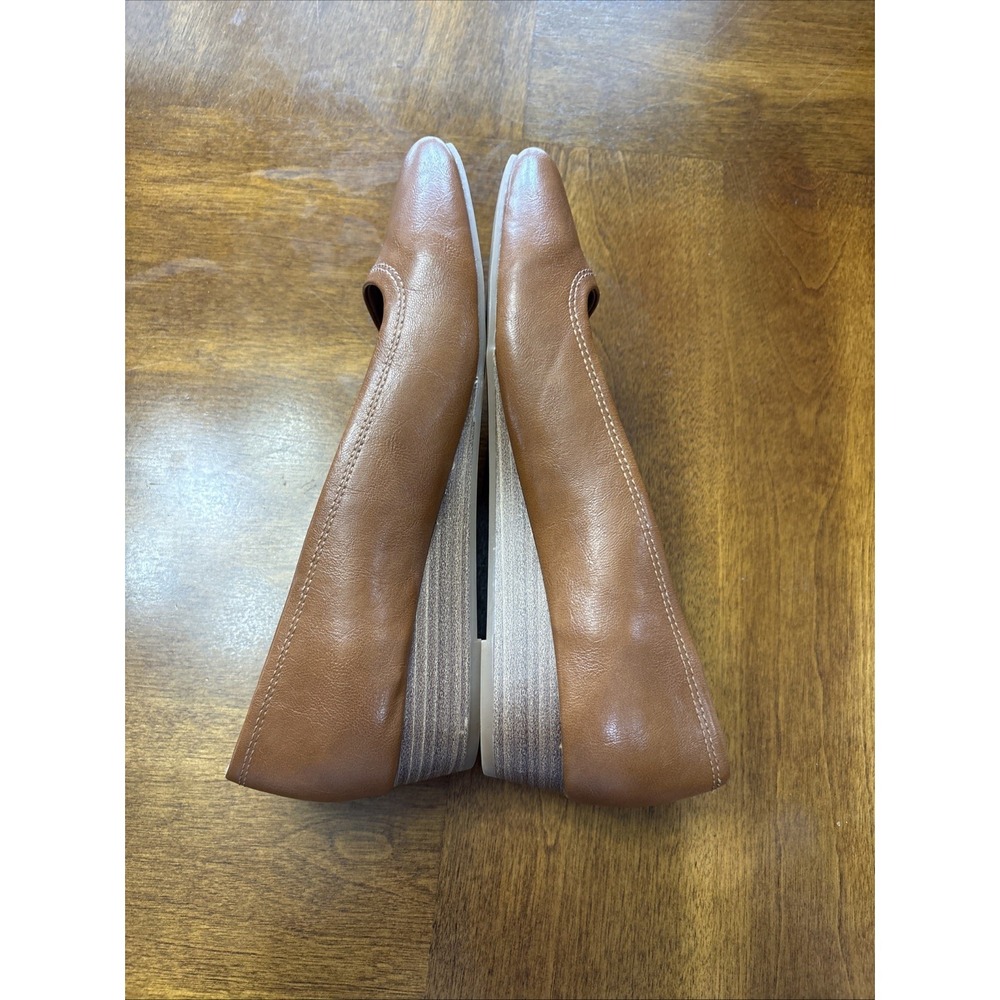 Women's Baretraps Covette Casual‎ Wedge Heel Size 10 Rich Congnac Brown EUC - Picture 3 of 9